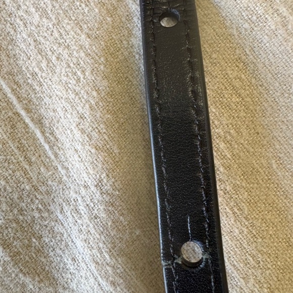 Maje black cotton leather crochet cross body top handle bag magnetic snap boho - Picture 7 of 8